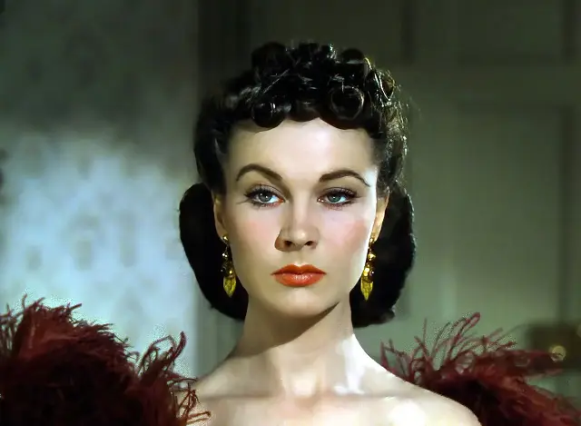 Vivien Leigh as Scarlett O'Hara in the 1939 film adaptation of 'Gone with the Wind.'
