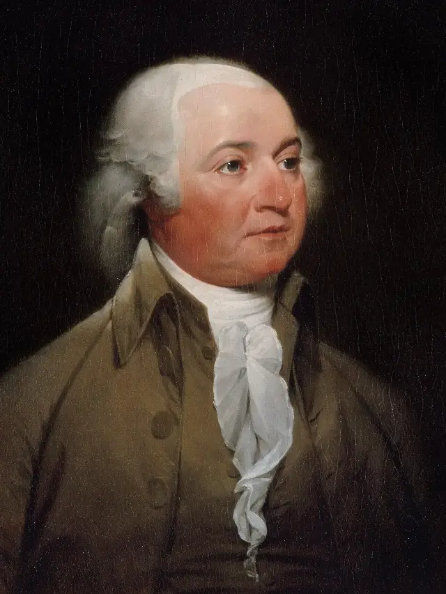 Official presidential portrait of John Adams by John Trumbull, circa 1792–1793.