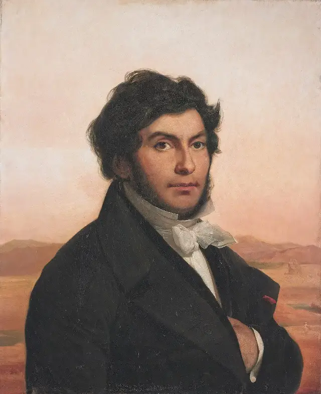 Portrait of Jean-François Champollion by Léon Cogniet.