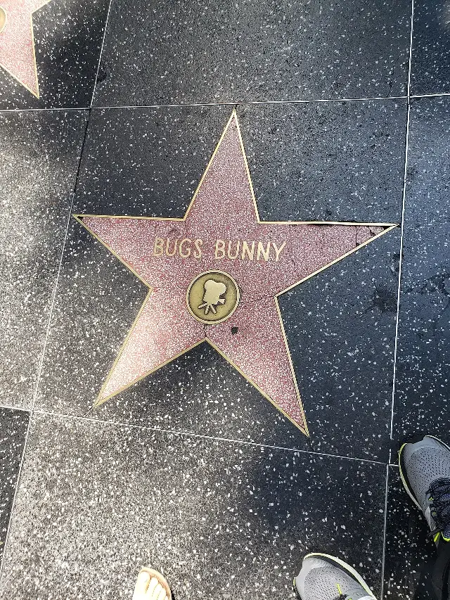 Bugs Bunny's star on the Hollywood Walk of Fame.