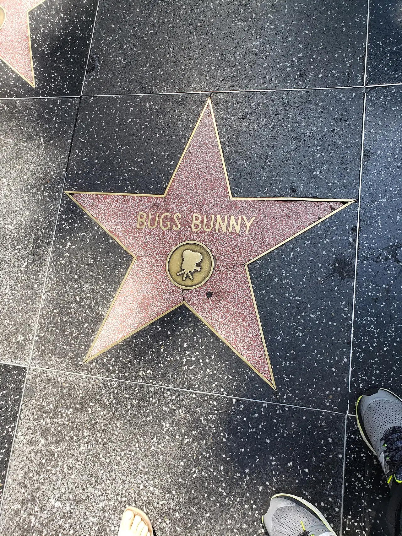 Bugs Bunny's star on the Hollywood Walk of Fame.