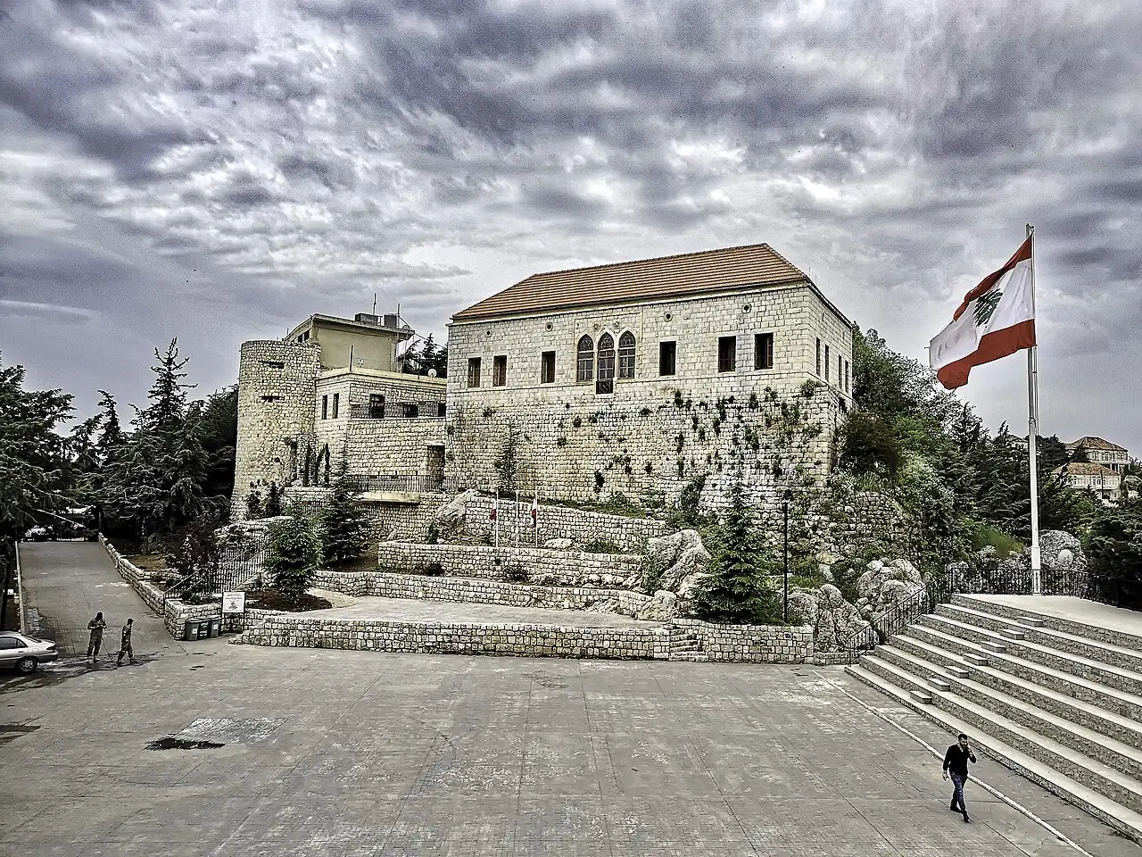 A modern photograph of Rashaya Citadel in Lebanon, the fortress where President Bechara El Khoury was imprisoned before his release on November 22, 1943.