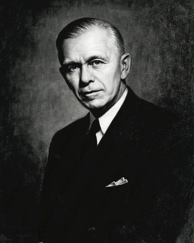 Official portrait of George C. Marshall as U.S. Secretary of State (U.S. Department of State, public domain)