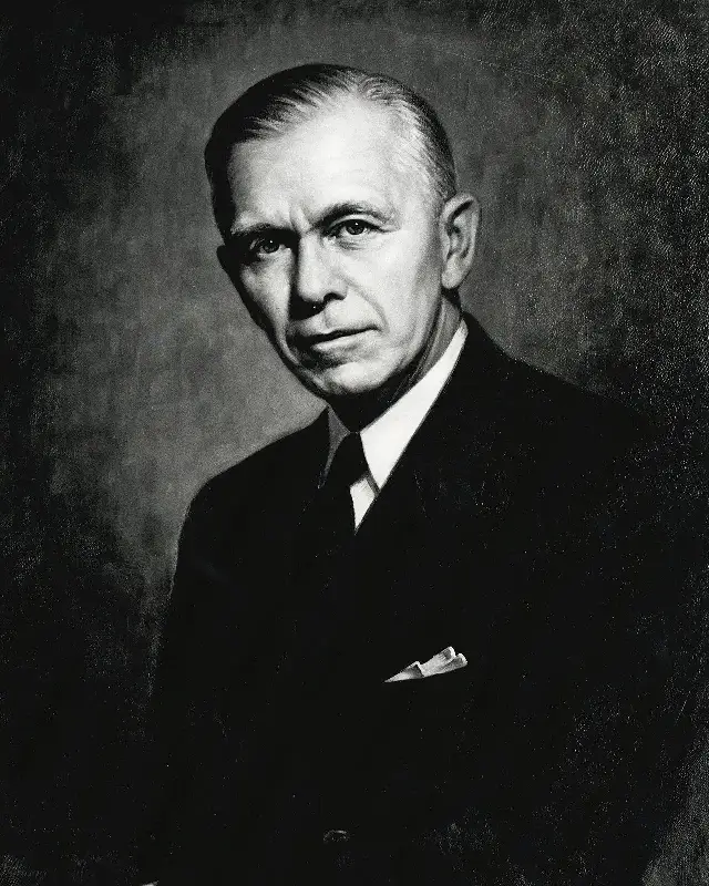 Official portrait of George C. Marshall as U.S. Secretary of State (U.S. Department of State, public domain)