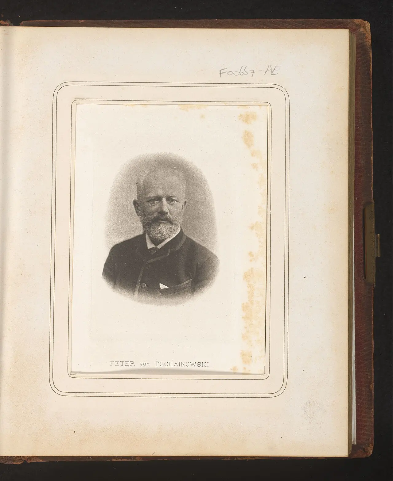 Portrait of composer Pyotr Ilyich Tchaikovsky