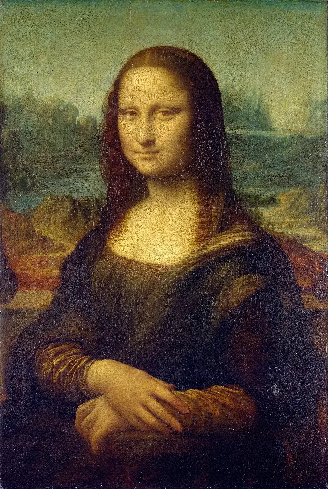 Leonardo da Vinci's Mona Lisa (early 1500s), painted more than a decade before his death on May 2, 1519