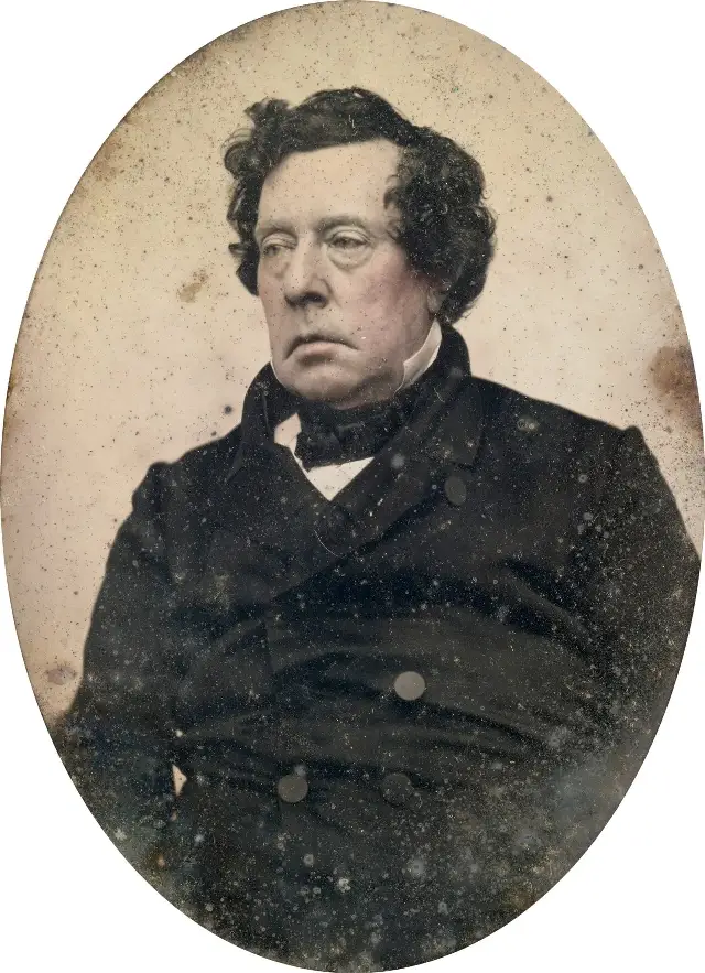 Commodore Matthew C. Perry, daguerreotype by Mathew Brady, circa 1855–56