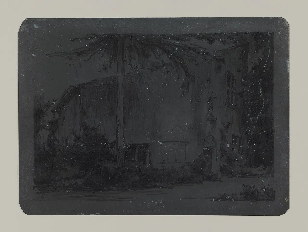 An 1889 photograph of the stone birthplace house of Joan of Arc in Domrémy, France.