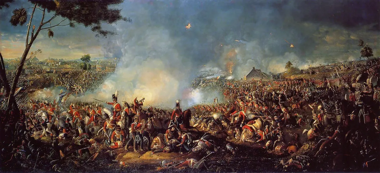 William Sadler's 1815 painting of the Battle of Waterloo