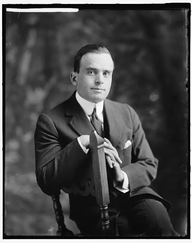 Studio portrait of Douglas Fairbanks, the silent-film star elected the Academy's first president in 1927.