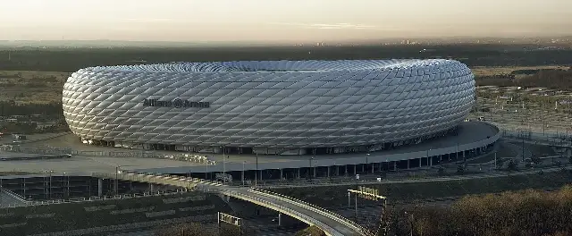 The Allianz Arena in Munich, the modern home stadium of FC Bayern Munich