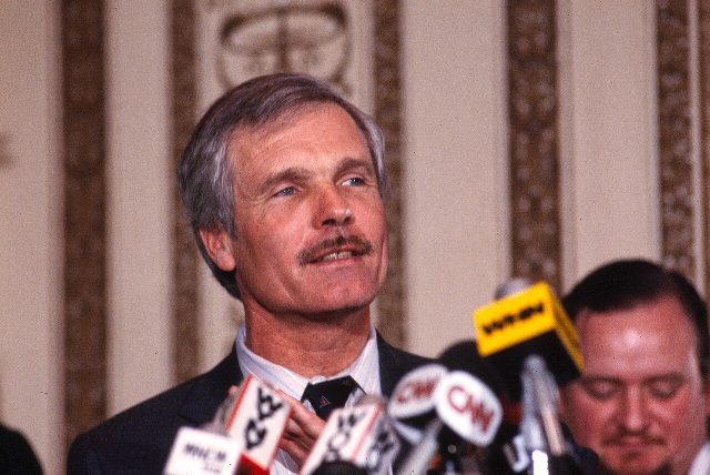 CNN founder Ted Turner photographed in April 1985, five years after launching the network (Library of Congress, public domain)