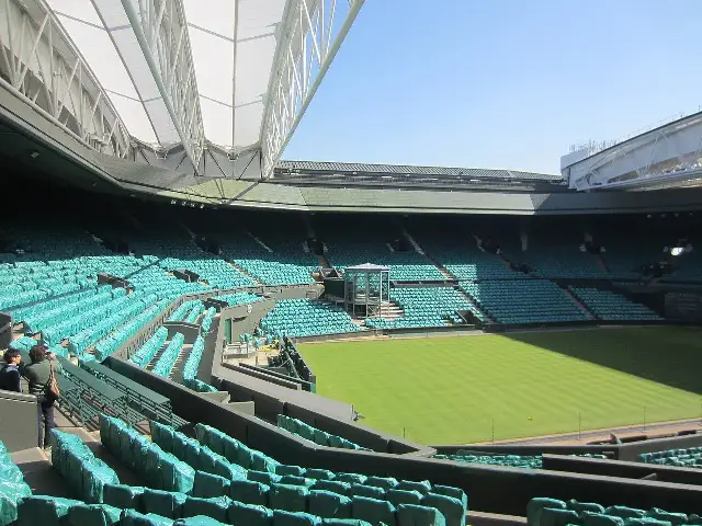 Wimbledon's modern Centre Court with its retractable roof.