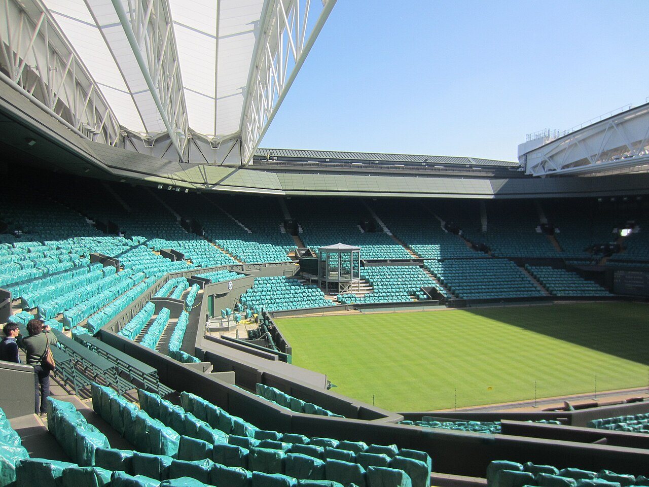Wimbledon's modern Centre Court with its retractable roof.