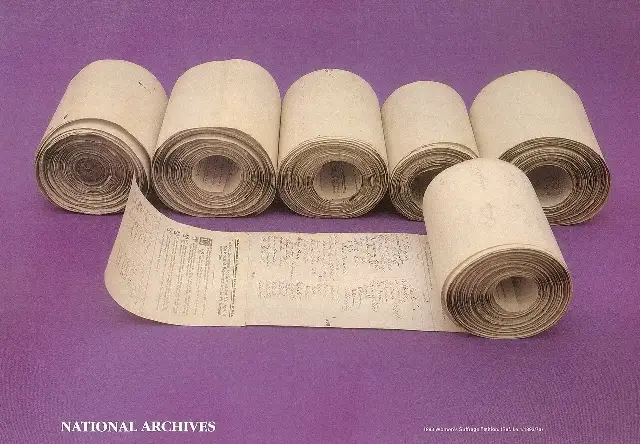 The rolls of the 1893 Women's Suffrage Petition, bearing nearly 32,000 signatures