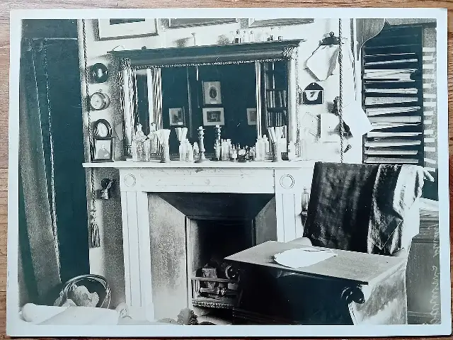 A 1930 photograph of Charles Darwin's study at Down House, Kent, where he wrote On the Origin of Species.