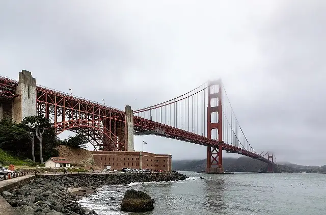 The Golden Gate Bridge photographed in 2022, decades after its 1937 opening (modern photo, illustrative).