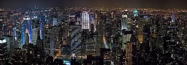 The Midtown Manhattan skyline at night, photographed in 2006 (illustrative image).