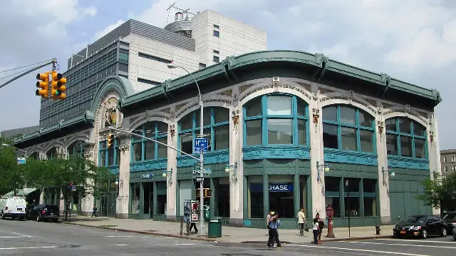 The historic Audubon Ballroom building in Washington Heights, New York