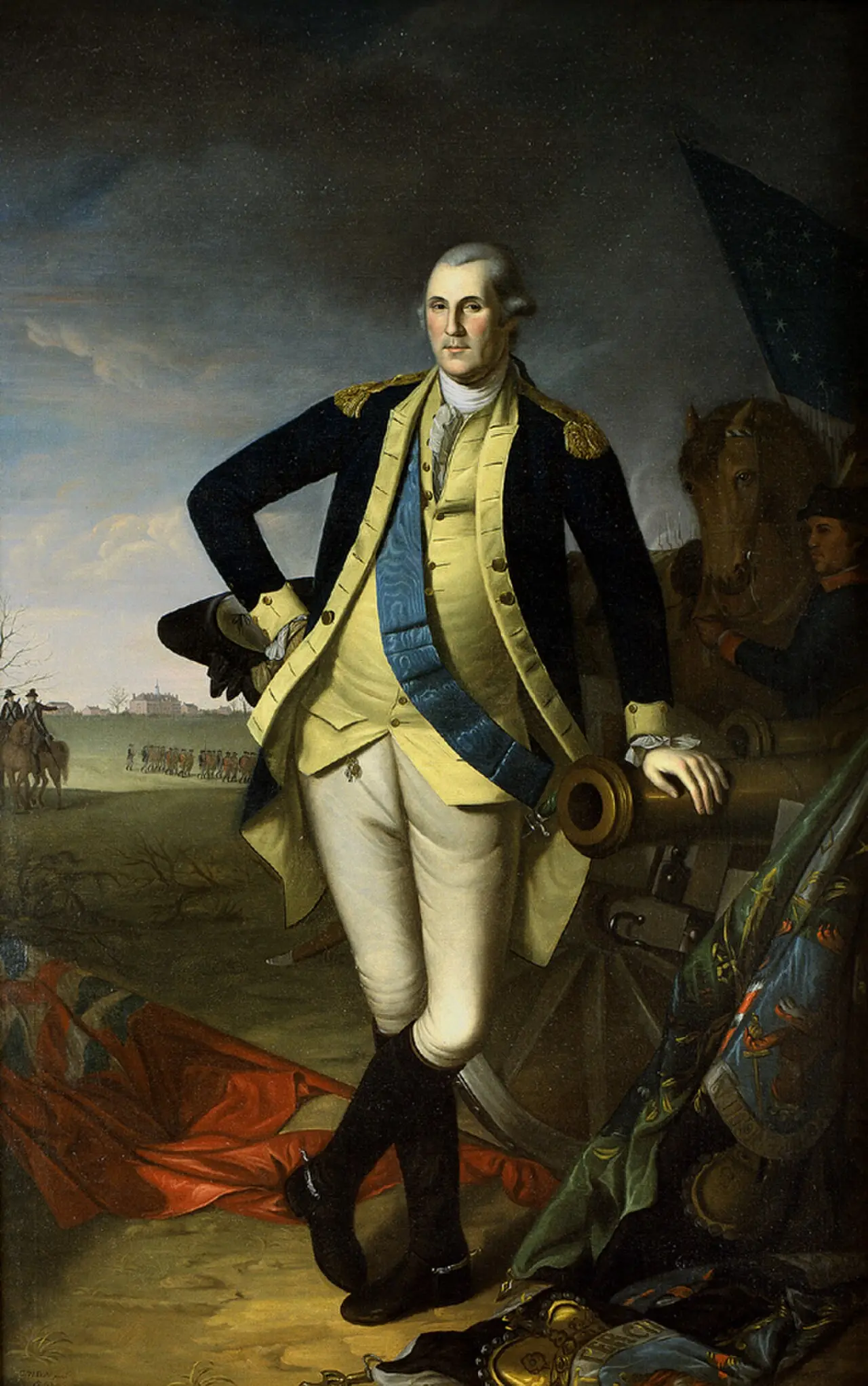 Charles Willson Peale's 1779 portrait of George Washington at Princeton