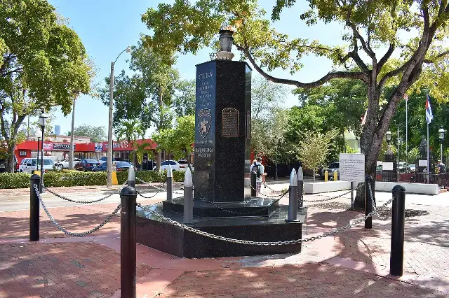 The Bay of Pigs monument in Miami's Little Havana, honoring the Brigade 2506 members who died at Playa Girón on April 17, 1961.
