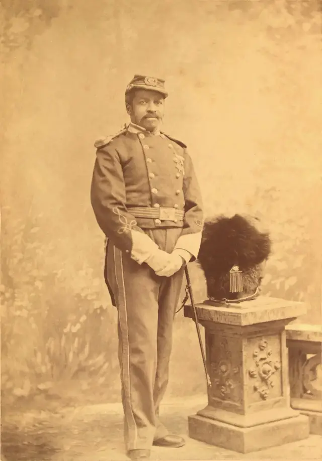 Restored portrait of Sgt. Maj. Christian Fleetwood, a Civil War Medal of Honor recipient