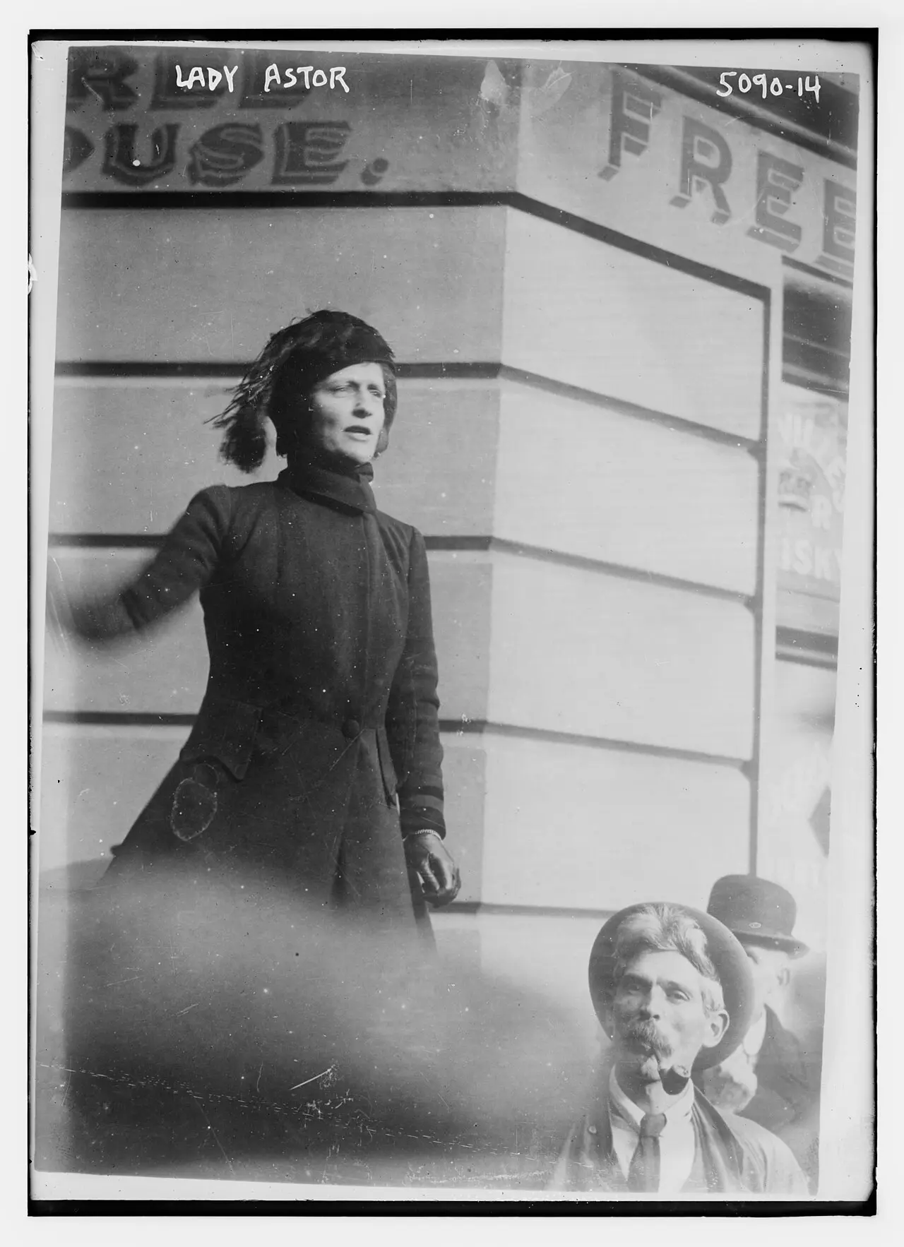 Lady Nancy Astor campaigning in Plymouth in 1919, photographed by the Bain News Service