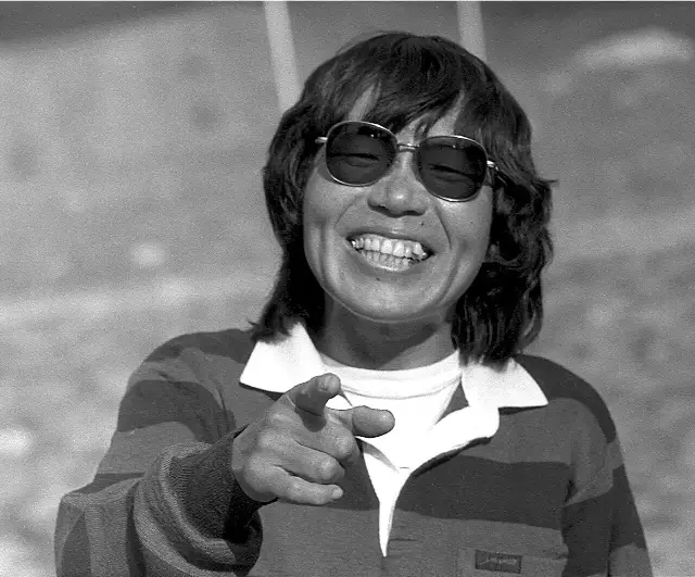 Junko Tabei, the first woman to summit Mount Everest, photographed in 1985.
