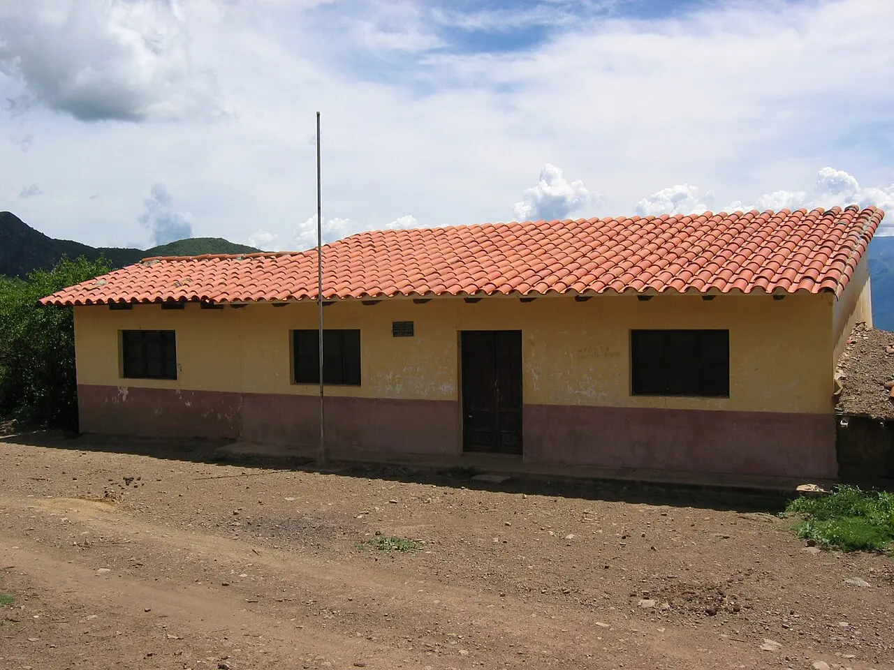 The village schoolhouse in La Higuera, Bolivia, where Che Guevara was held prisoner after his capture on October 8, 1967 — now a museum about him.