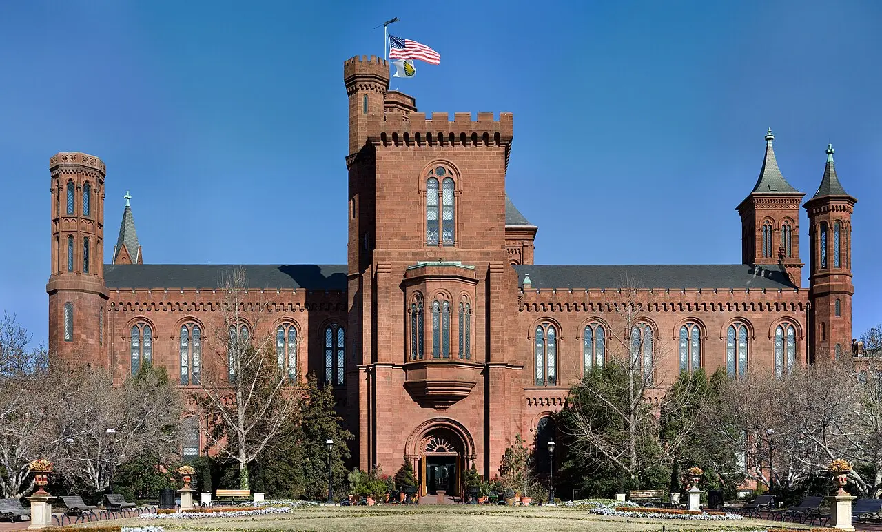 The Smithsonian Institution Building, known as the Castle, on the National Mall in Washington, D.C.